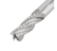 Spacnana 4 Uds 4 Flautas HSS Fresa de Desbaste Fresa en Espiral Brocas CNC con Acero de Alta Velocidad para Fresadora M6 M8 M10 M12