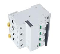 Spacnana 4P Mini Interruptor Automático, 63A 400V CA Montaje en Riel DIN | Capacidad de interrupción de 6000 A, disparo magnético térmico, carcasa PA66 retardante de llama, protección de equipos