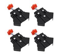 Spacnana Abrazadera de ángulo Recto de 90 Grados, Abrazadera de Esquina para Carpintería de Acero Inoxidable con Mandíbula Oscilante Ajustable para Madera, Tubería de Metal, Varilla de