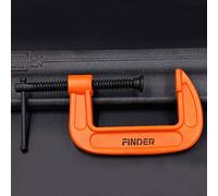 Spacnana Abrazadera de Tornillo Manual Tipo G, Herramienta de Acero Al Carbono Pesado para un Fuerte Poder de Sujeción, Ideal para Proyectos de Carpintería y Metalurgia (1 pulgada)
