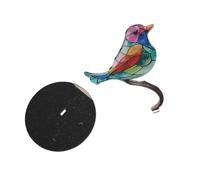 Spacnana Adornos de Escritorio con Forma de Pájaros en una Rama, Estatua de colibrí Acrílica con Colores Vibrantes, para Decoración del Hogar, Oficina o Sala de Estar. (1 pájaro)