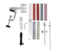 Spacnana Afilador de Cuchillos Profesional, Kit de Afilado de ángulo Fijo de Acero Inoxidable con Piedras de Afilar para Chefs de Cocina
