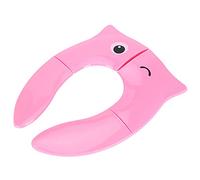 Spacnana Almohadilla para el Baño Baby - Entrenamiento de Inodoro Fácil para Hábitos Independientes - Material de Plástico Portátil para Niños Pequeños (Rosado)