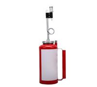 Spacnana Antorcha de Goteo de Doble Fondo 3L, Antorcha de Goteo de Tanque de Hierro Fundido Resistente con Puerto de Llenado Grande Válvula de Retención del Colector de para Fuego