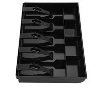 Spacnana Bandeja de Inserción de Cajón de Efectivo, Funciona Bien Dentro de los Cajones, la Caja Segura de Almacenamiento Ordenado de Cajero de Bandeja, Organizado y Seguro, para (BLACK)