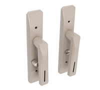 Spacnana Baño Rectangular Las Cerraduras de de Puente Se Aseguran Compatibilidad para Puertas de Hielo, Color de la Superficie (Níquel)