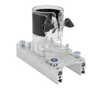 Spacnana Base de Enrutador para Carpintería, Soporte de Ranura Transparente de ID de 65 Mm con Modos Fijo y de Inmersión, Base de Enrutador para Ranurar Bordes y Ranurar