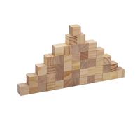 Spacnana Bloques de Baby Shower Juego de Revelación de Género 48 Cubos de Madera con 12 Bolígrafos 42 Plantillas Caja de Madera para Anuncios de Decoraciones de Fiestas de Bebés
