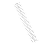 Spacnana Bobina de Encuadernación en Espiral, Peine de Plástico de Primera Calidad para 130 Hojas, Diámetro Interior de 16 Mm para Uso en Oficina/aula (WHITE)