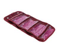 Spacnana Bolsa Cosmética de Viajes a la Moda con Temas de Almacén Separados, Ideales para Artículos para Hacer e Inodoro, Ligero y Portátil (Rojo)