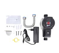 Spacnana Bomba de Refuerzo de Ducha, Bomba de Refuerzo de Presión de Agua de 70 W 428 GPH con Modos Duales, Salida de Entrada NPT de 1/2 Pulgada y Tubo Corrugado para el Baño del (Enchufe europeo