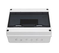 Spacnana Box de Unión de 12 Vías Caja de Distribución IP65, Cubierta Transparente, con Conectores, Tapas y Anillos para Interruptor de Circuito