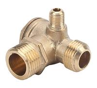 Spacnana Brass 1-Straße Válvula Que Mide Impuestos Roscados para Accesorios de Compresor de Aire, Ideal para Sistemas Neumáticos Que Consisten en Material de, Adecuado para Diferentes Entornos