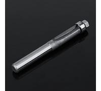 Spacnana Broca de Corte Al Ras con Rodamientos, Fresadora de Corte Recta Al Ras con Punta de Carburo, 1 4 Vástagos, Acero Fundido de Suave de Doble Filo para Enrutadores de Madera y Máquinas de