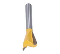 Spacnana Broca de de Milano Broca Enrutadora de Vástago de 6 Mm Carburo de Aleación de Tungsteno con Revestimiento de PTFE 3 8 para Carpintería, Ranurado, Fresado, Uso de Carpintería por Carpinteros