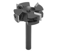 Spacnana Broca Enrutadora Aplanadora, Herramienta para Superficies de Acero con Alto Contenido de Carbono con Diseño de 4 Hojas, Diámetro de Corte de 40 Mm para Manualidades de Carpintería