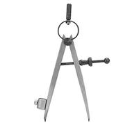 Spacnana Brújula de Dibujo de Acero Al Carbono con Dispositivo Fijo de Lápiz para Dibujar Líneas de Precisión en Artesanías de Metal y Cuero de 100 Mm a 300 Mm (100)