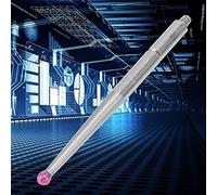 Spacnana Cabezal de Calibre de rubí, Aguja Indicadora de Acero de Tungsteno para Dial de Rieles de de Milano, Sonda de 1,6 Mm para Medición de Precisión (M1.6*L36.8*D2.0 cabeza de rubí)