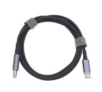 Spacnana Cable de Alimentación Rectangular Tipo Satélite C a CC, Cable Impermeable de 140 W para Mini Satélite Rectangular, Compatible con PD 20 V, Longitud de 5,91 Pies