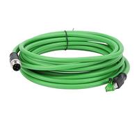 Spacnana Cable Ethernet Industrial, Conector M12 a RJ45 con Clasificación IP67, Longitud de 5 M para Aplicaciones de Fabricación y Logística
