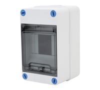 Spacnana Caja de Distribución de 4 Vías, Caja de Disyuntor Exterior Impermeable IP66 con Riel DIN, para Panel Solar Estación de Carga de Vehículos Eléctricos Eléctrico Interior y