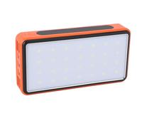 Spacnana Cargador Solar Banco de Energía 10000mAh Cargador de Teléfono Portátil con 2 Linternas IP67 Impermeable para Acampar Senderismo Emergencias Al Aire Libre
