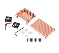 Spacnana Caso Protector con Ventilador de Refrescante Dual para 3 Modelo B B+, Disipación de Calor Eficiente, Aleación de Aluminio, Diseño Abierto