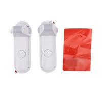 Spacnana Cerradura de Palanca de Puerta A Prueba de Niños Liberación de Doble Botón Sin Taladro Manija de Puerta de Fácil Instalación Cerradura de Seguridad para el Dormitorio del Hogar (GRAY)