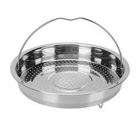 Spacnana Cesta Vaporera de Acero Inoxidable para Cocinar Verduras, Mariscos, Albóndigas y huevos. Con Asa Plegable para un Fácil almacenamiento. Se Adapta a la Mayoría de las ollas. (S)
