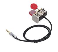 Spacnana Clave de Código Morse CW, Material de Latón y Resina, Mini Telégrafo Portátil para Radioaficionados y Entusiastas de la Comunicación