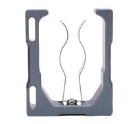 Spacnana Clip Magnético para Carrito de con Imanes N52, Soporte Antideslizante de Aleación de Aluminio para Silla de Playa, Caña de Pescar (Gris Azul)