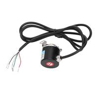 Spacnana Codificador Eje Hueco AB Piezas de Automatización Industrial Bifásica Aluminio Plástico 5 a 24 V CC 3000 a 6000 Rpm Eje de 6 Mm 30 KHZ para Control de Motor CNC (100B)