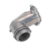 Spacnana Conector de Compresión de 90 Grados, Conector de Conducto de 1 Pulgada de Aleación de Zinc, Codo de Fácil Conexión para Conductos Metálicos Flexibles AC MC, Enrutamiento en ángulo Recto para