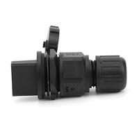 Spacnana Conector RJ45 Acoplador Ethernet 8P8C Conexión Roscada a Prueba de Agua IP67 a Prueba de Polvo para Cable Cat5 Cat6 con Carcasa Retardante de Llama V-0
