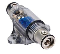 Spacnana Conexión de Seguridad en -1 de 1 60A Bloque de Distribución de Fusibles para Audio para Automóviles con 4/8-8 Cuatro Cable de Cuatro Actos y Rendimiento Duradero