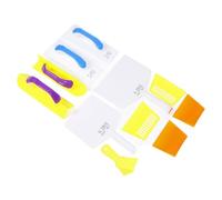 Spacnana Conjunto de Hojas de Paneles de Yeso Plástico Flexible Dentro de la Esquina Fuera de la Esquina del Raspador de Cuchillo de Masilla para Reparación y Construcción de la Pared, Modelo de