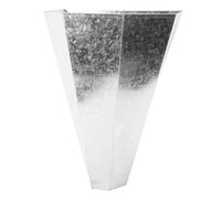 Spacnana Cono de Pollo de Tamaño Mediano, Cono de Retención de Aves de Corral de Acero de Aleación, Diseño de Embudo Humano para Pollos, Pollos de Engorde, Gallinas y Pavos de hasta 8 Libras