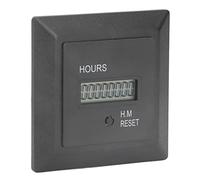 Spacnana Contador de Horas Pantalla Digital Temporizador ABS Indicador de Horas 100 240 V CA 0 999999 H 59 M Panel 72 X 72 Mm para Equipos Industriales Gabinetes de Control Operadores de Máquinas
