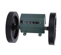 Spacnana Contador de Metros de Longitud, Tipo Rollo de Acero Inoxidable, Herramienta de Medición de 5 Dígitos para Aplicaciones Textiles y de Impresión (contador de metros)