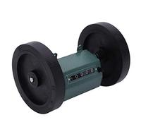 Spacnana Contador de Metros de Longitud, Tipo Rollo de Acero Inoxidable, Herramienta de Medición de 5 Dígitos para Aplicaciones Textiles y de Impresión (contador de código)