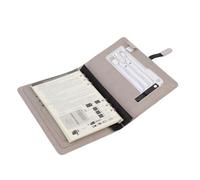 Spacnana Cuaderno Personalizado con Carga Inalámbrica A5, Planificador Recargable de Cuero PU con Banco de Energía y Calculadora, con Ranuras de Almacenamiento y Luz Nocturna, para