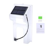 Spacnana Cubierta Solar para Timbre, Panel Solar Integrado de Energía Continua, Carcasa de ABS Resistente a la Lluvia para Todo Tipo de Clima, Canalización Inteligente de Agua, Fácil (Transparente)