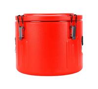 Spacnana Cubo Aislado de Acero Inoxidable, Capacidad de 30 L | Revestimiento Interior de Acero Inoxidable, Carcasa de Plástico Moldeado, Junta de Silicona Sellada, Boca Ancha para