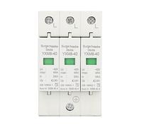 Spacnana Dispositivo de Protección contra Sobretensiones, Pararrayos de Protección de Voltaje 40KA 420 V con Instalación en Riel de 35 Mm, para Electrodomésticos, contra