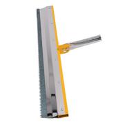 Spacnana Escobilla de Goma para Piso con Muescas de 22 Pulgadas, Hoja Dentada de Acero con Alto Contenido de Carbono de 0,2 Pulgadas con Base de Metal Galvanizado para Cemento Autonivelante