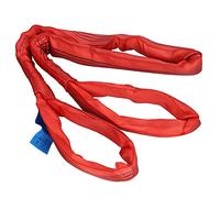 Spacnana Eslinga de Elevación Suave, Correa de Poliéster Roja con Capacidad de Carga de 5T, 2m de Largo para Uso en Barcos y Construcción (4 m (13,12 pies))