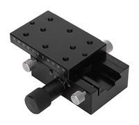 Spacnana Etapa Lineal del Eje X, Ajuste Fino Manual de Aleación de Aluminio, Equipo de Alta Precisión para Herramientas ópticas y de Medición