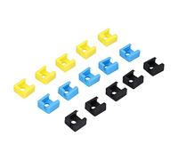 Spacnana Funda de Silicona MK8, Cubierta de Bloque Calentador Resistente a Altas Temperaturas para Impresora 3D, Juego de 5 Paquetes con Protección Antiadherente y Calentamiento Estable hasta 536 °F