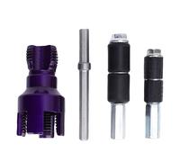 Spacnana Herramienta de Roscado de Tuberías de Modo Dual, Cortador de Roscas Externo Interno de Acero de Aleación 40Cr con Troqueles G3/4 G1/2, para Reparaciones de Plomería de Tuberías