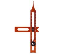 Spacnana Herramienta de Trazado Magnética de 4 Lados, Regla de Nivelación de Aleación de Aluminio con Base Magnética Fuerte para Marcado Preciso y Carpintería